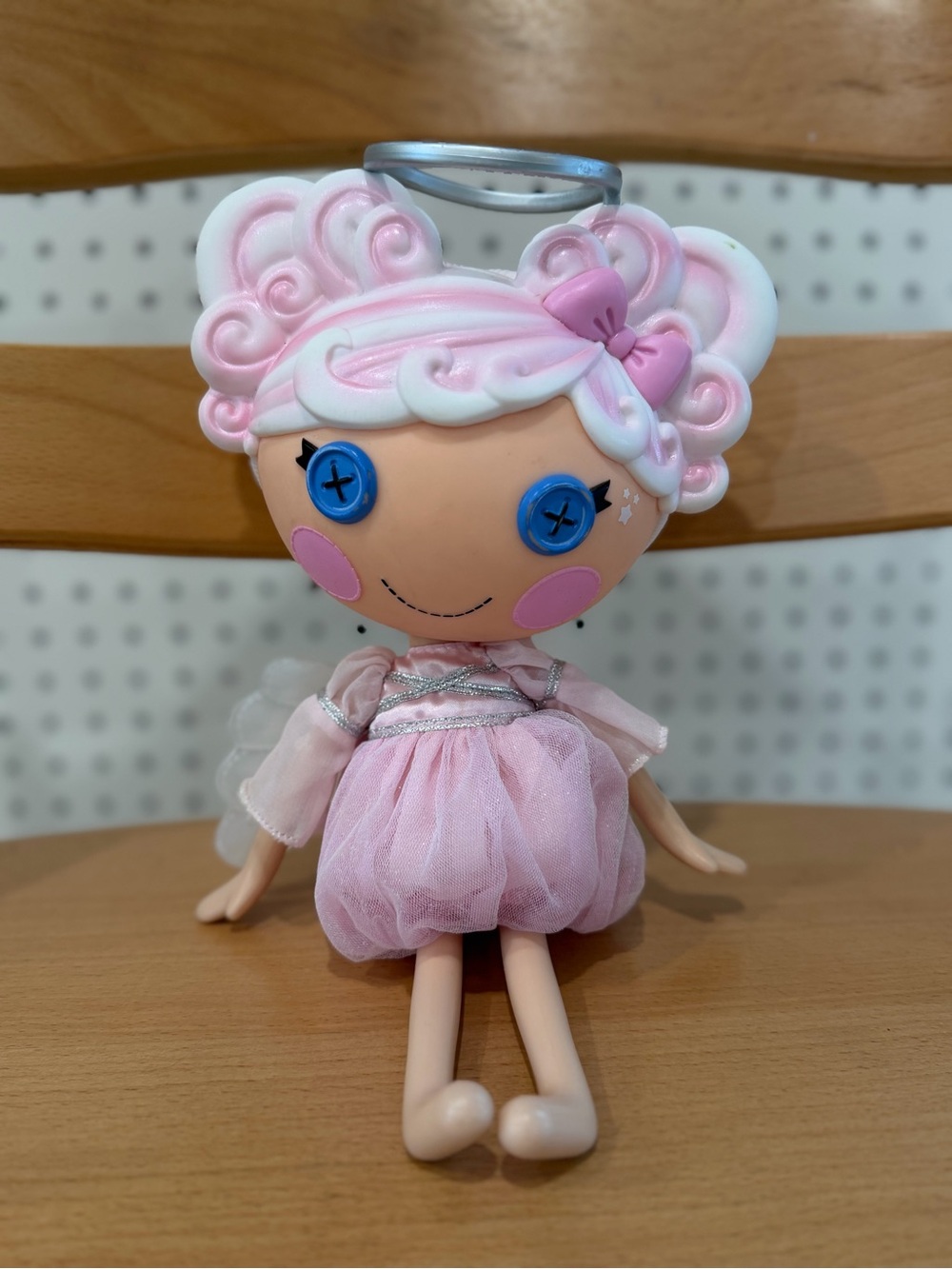 Lalaloopsy Cloud E Sky Angel Doll Wings Halo Pink Dress